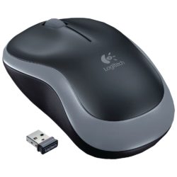 Logitech M185 Wireless Mouse, Optical Tracking, Nano Usb Receiver, Black / Grey (Mac, PC)